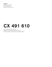 Gaggenau CX 491 610 Notice D'utilisation
