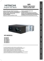 Hitachi KPI-1502E1E Manuel D'installation Et De Fonctionnement