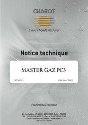 Charot MASTER GAZ PC3 Notice Technique