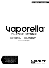 POLTI Vaporella Vertical Styler GSF60 Manuel D'instructions