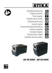 Altrad ATIKA AP 40-2000 Notice Originale