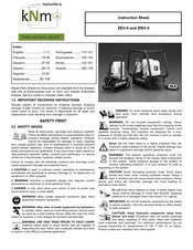 Enerpac ZE3 Serie Carnet D'instructions