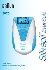 Braun SILK-EPIL EVERSOFT 2075 Mode D'emploi