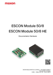 Maxon ESCON Module 50/8 HE Documentation Technique