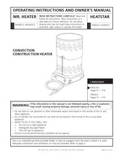 Mr. Heater HEATSTAR HS80CV Guide D'utilisation Et Instructions De Fonctionnement