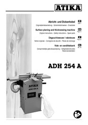 ATIKA ADH 254 A Notice Originale