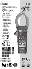 Klein Tools CL900 Manuel D'utilisation