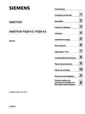 Siemens SIMOTION P320-4 E Manuel