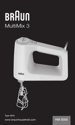 Braun MultiMix 3 HM 3000 Manuel D'utilisation