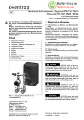 oventrop Regumat RTA-180 DN32 Instructions D'installation Et D'utilisation