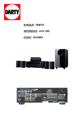 Onkyo HT-R390 Manuel D'instructions
