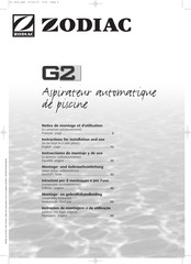 Zodiac G2 Notice De Montage Et D'utilisation