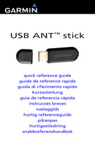 Garmin USB ANT stick Guide De Référence Rapide