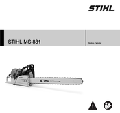 Stihl MS 881 Notice D'emploi