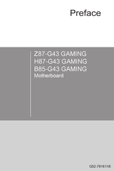 MSI Z87-G43 GAMING Guide Rapide