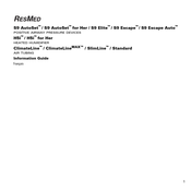 ResMed S9 Escape Auto Mode D'emploi