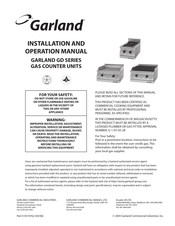 Garland GD-15GFF Manuel D'installation Et D'utilisation