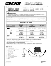 Echo SRM-261/261S Instructions D'installation