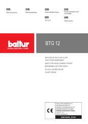 Baltur BTG 12 Notice D'instructions