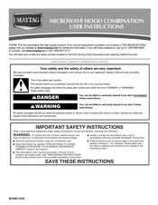 Maytag YMMV5208WB0 Instructions D'utilisation