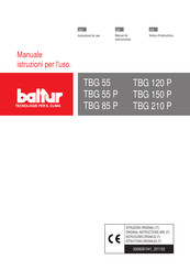 baltur TBG 85 Notice D'instructions