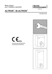 Elco Klockner ALTRON Mode D'emploi Pour L'installation