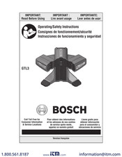 Bosch GTL3 Mode D'emploi