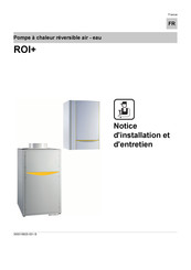 De Dietrich ROI+ 11 MR Notice D'installation Et D'entretien