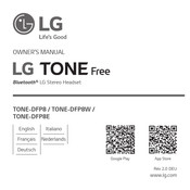 LG TONE Free TONE-DFP8 Mode D'emploi