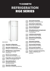 Dometic RGE4000 Instructions De Montage Et De Service