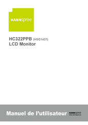 HANNspree HC322PPB Manuel De L'utilisateur