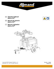 Allmand MAXI-LITE Manuel D'utilisation