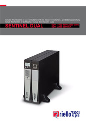 Riello UPS SENTINEL DUAL SDH 1000 Manuel D'installation Et D'utilisation