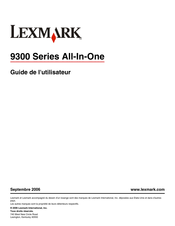 Lexmark X9350 Guide De L'utilisateur