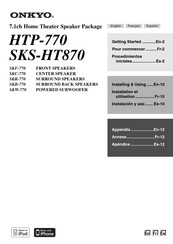Onkyo HTP-770 Manuel D'instructions