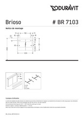 Duravit Brioso BR 7103 Notice De Montage