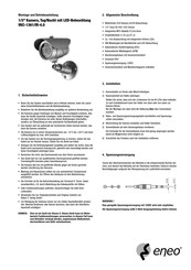 Eneo VKC-1361/IR-4.0 Mode D'emploi