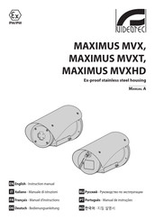 Videotec MAXIMUS MVXT Manuel D'instructions