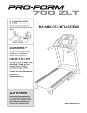 Pro-Form PETL80910.0 Manuel De L'utilisateur