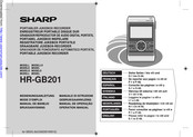 Sharp HR-GB201 Mode D'emploi