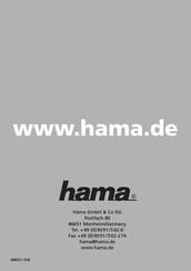 Hama 00062721 Mode D'emploi