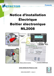Detector ML2008 Notice D'installation