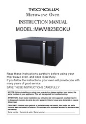 Tecnolux MWM823ECKU Manuel D'instructions