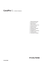 Coltene CanalPro CL Mode D'emploi