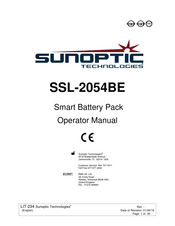 Sunoptic Technologies SSL-2054BE Manuel Opérateur