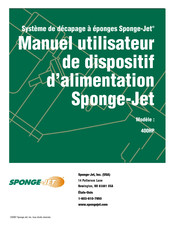 Sponge-Jet 400HP Manuel Utilisateur