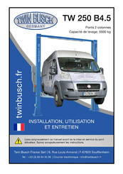 twin busch TW 250 B4.5 Installation, Utilisation Et Entretien