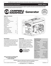 Campbell Hausfeld GN5060 Instructions D'utilisation