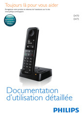 Philips D470 Documentation D'utilisation Détaillée