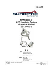 Sunoptic Surgical TITAN 9000-II Guide De L'utilisateur